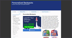 Desktop Screenshot of personalizedbackpacks.org