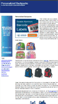 Mobile Screenshot of personalizedbackpacks.org